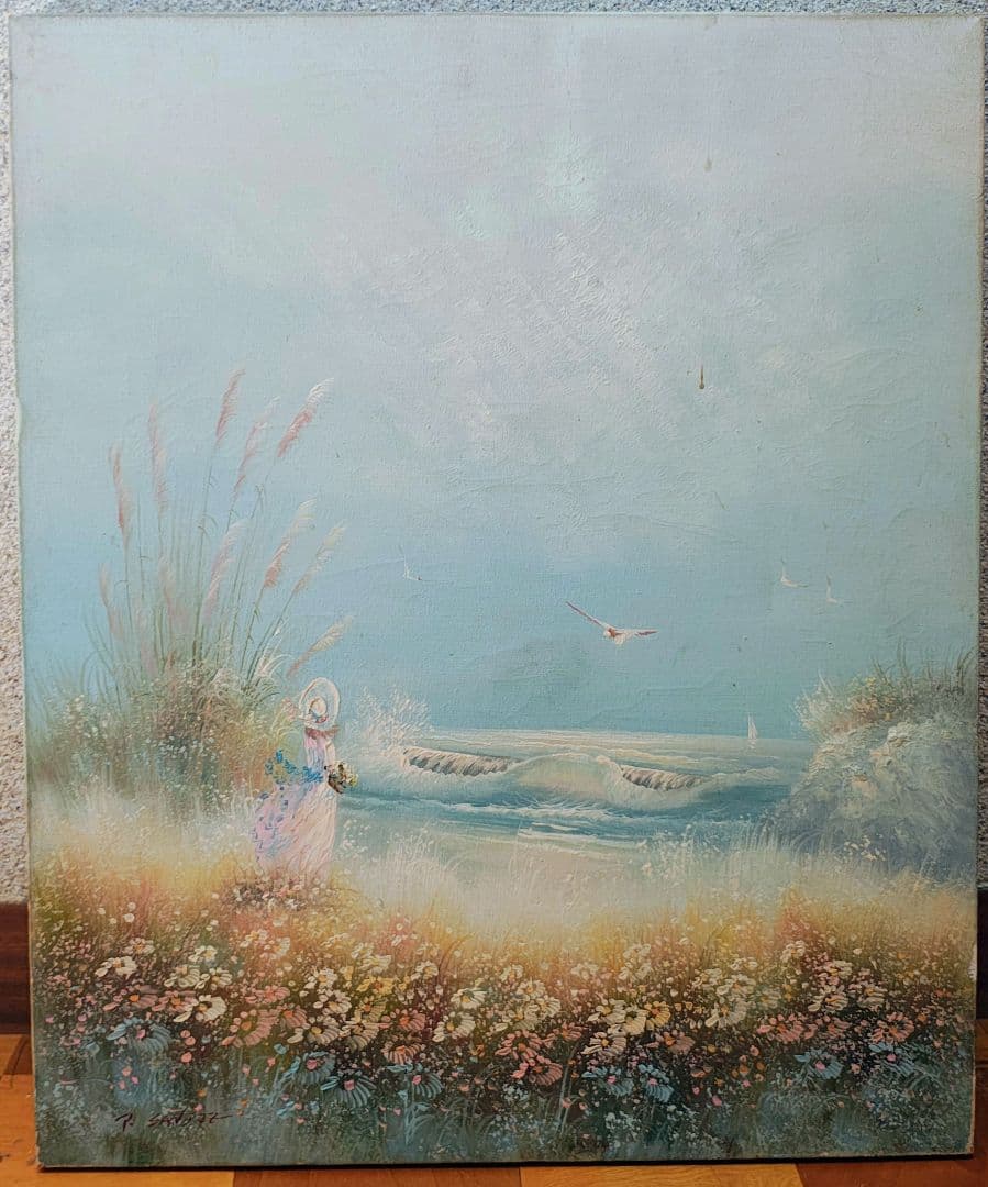 油彩画 【薔薇と花瓶】F3 油彩画 【薔薇と花瓶】F3 油彩画 【薔薇と