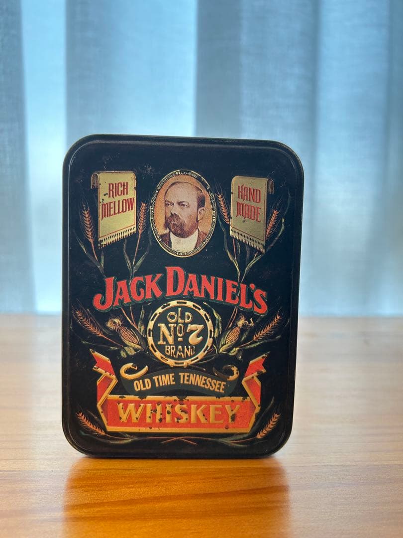 【古酒】ジャックダニエル ブリキ缶ケース、旧ボトル×2本 古酒] ジャックダニエル モノグラム 並行品 47度 750ml : キマサリカー