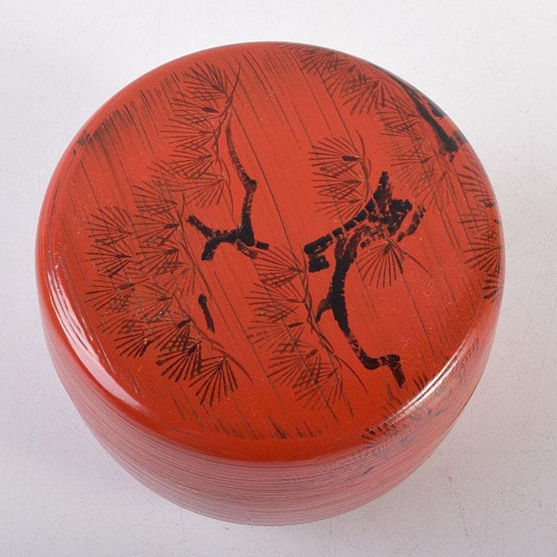 茶道具　輪島塗　岡本陽斎造　朝陽棗　共箱　V　7169