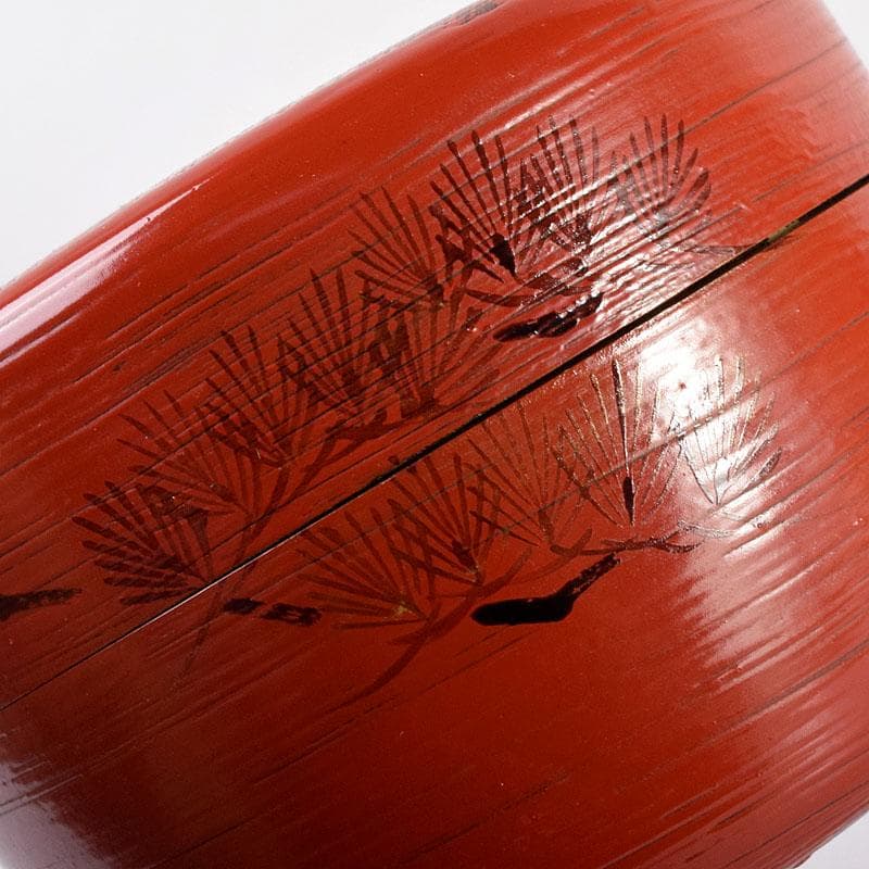 茶道具　輪島塗　岡本陽斎造　朝陽棗　共箱　V　7169