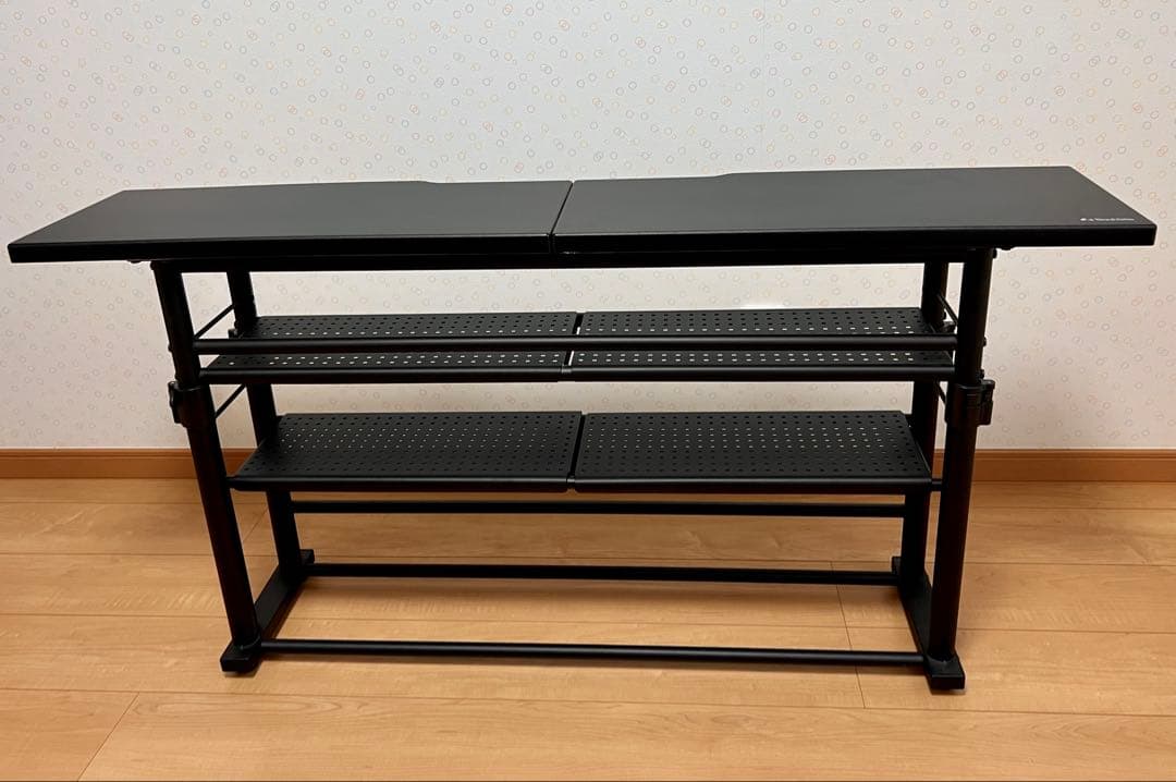 【ユキ】Bauhütte デスク ブラック BHC-1200H-BK