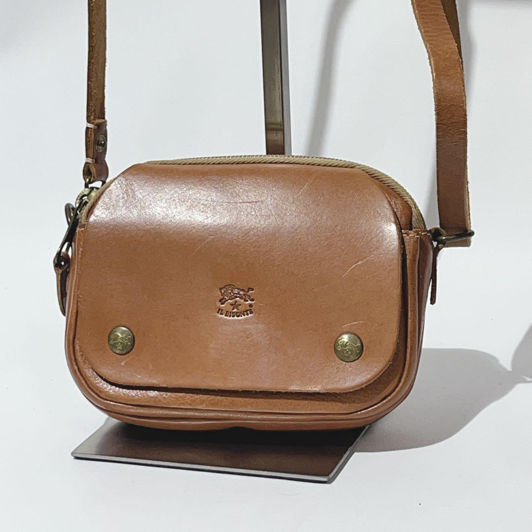 希少イルビゾンテ IL BISONTE ミニ マイクロ ショルダーバッグ IL