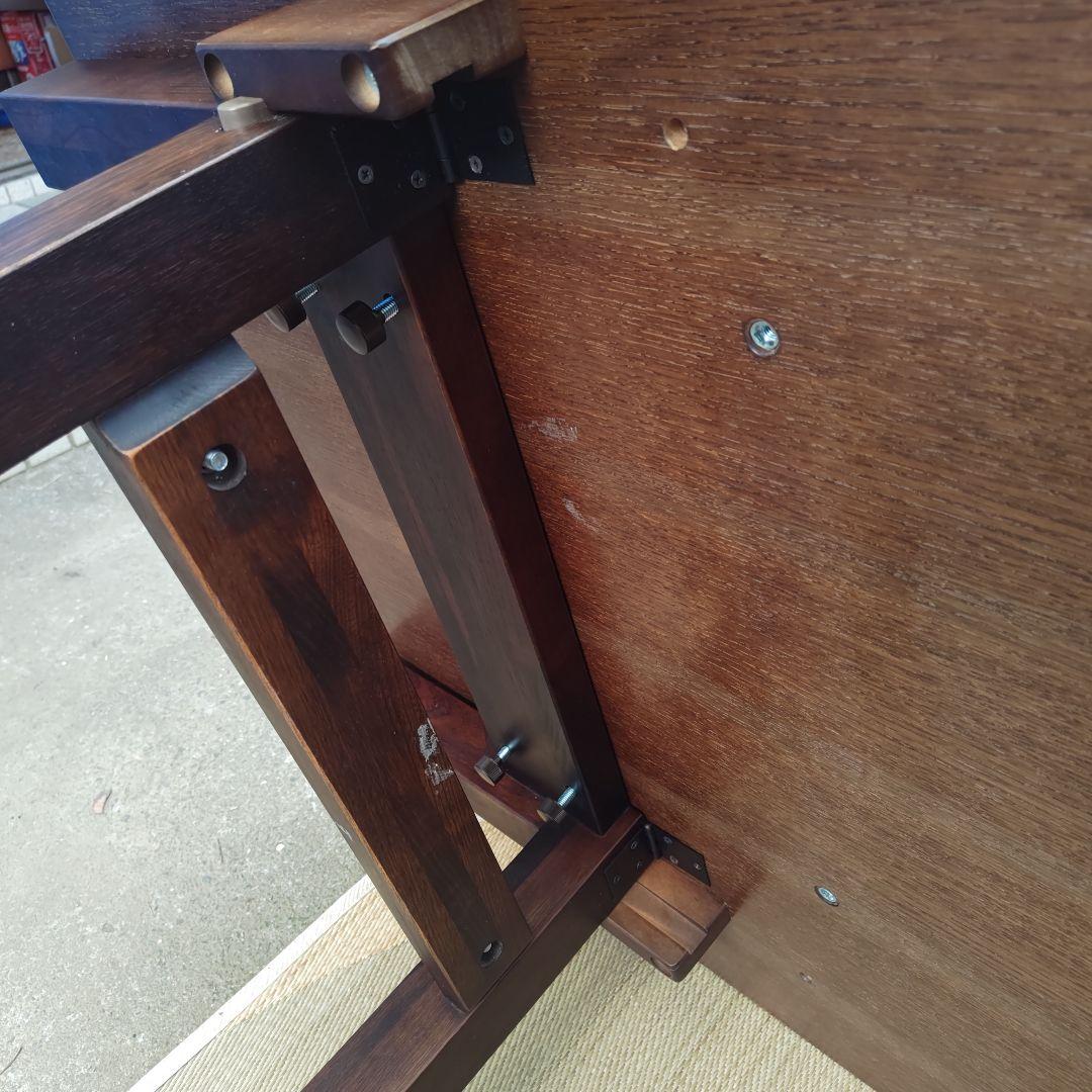 昭和レトロ　カリモク　高級ロー&ハイテーブル　切り替え式　ちゃぶ台　送料込