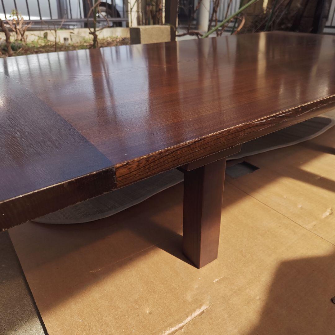 昭和レトロ　カリモク　高級ロー&ハイテーブル　切り替え式　ちゃぶ台　送料込