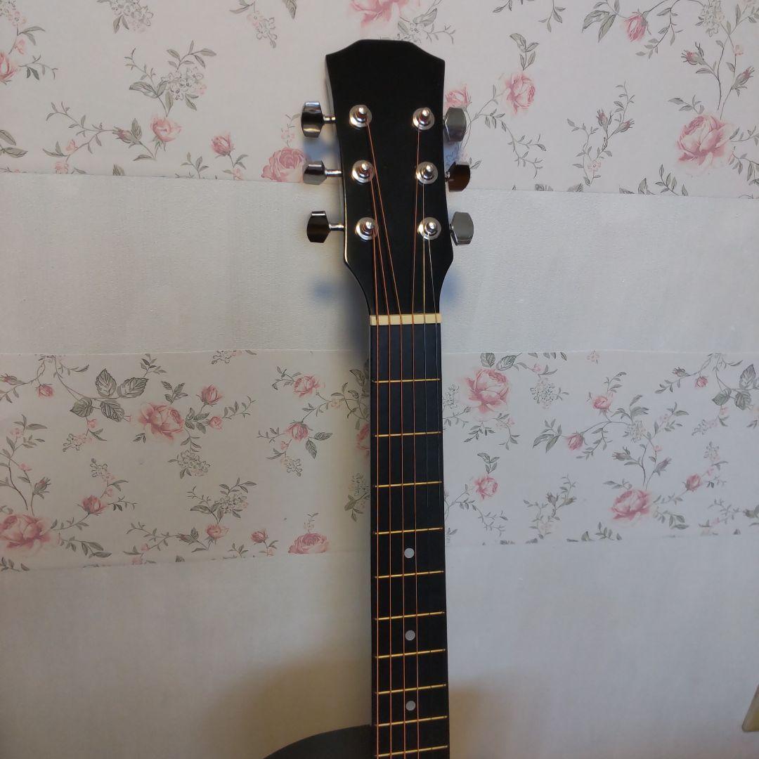 新品！格安！かっこいい！カッタウェイデザイン アコースティックギター 付属品付