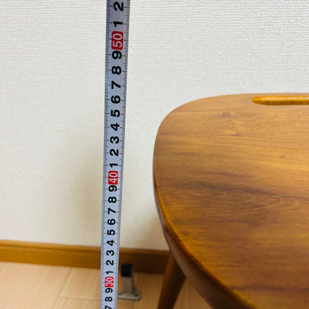 飛騨産業　木製スツール 持ち手付き 椅子 チェア　キツツキマーク　191263