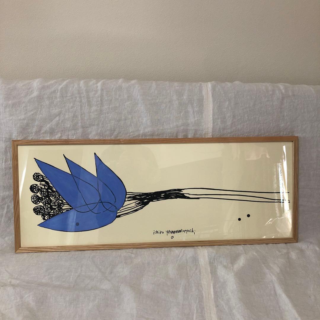 新品山口一郎IDEE アートポスターHANA Blue・no.1