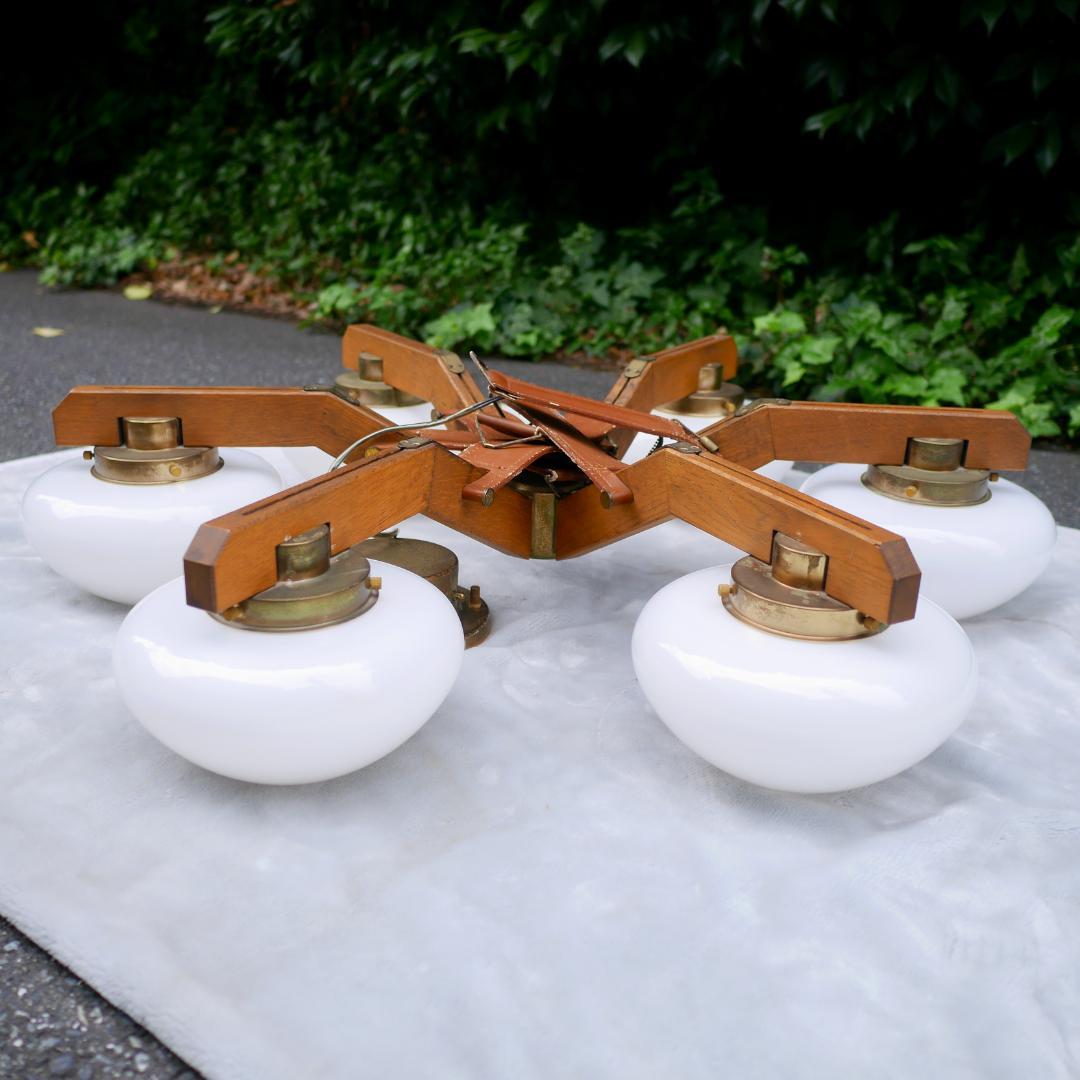 yamagiwa ヤマギワ ミッドセンチュリー シャンデリア 6灯 天井 照明