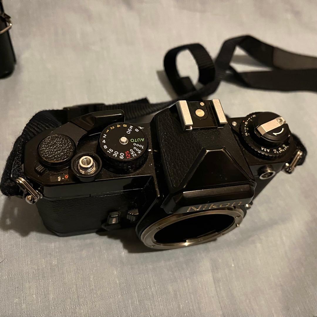 Nikon FA EF 一眼レフカメラ ブラック フィルム 2個セット ジャンク