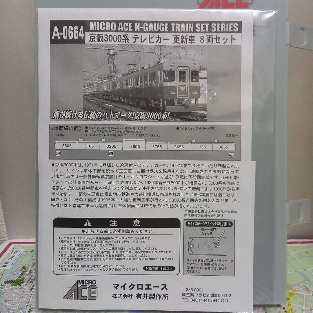 マイクロエース京阪3000系テレビカー8両セット