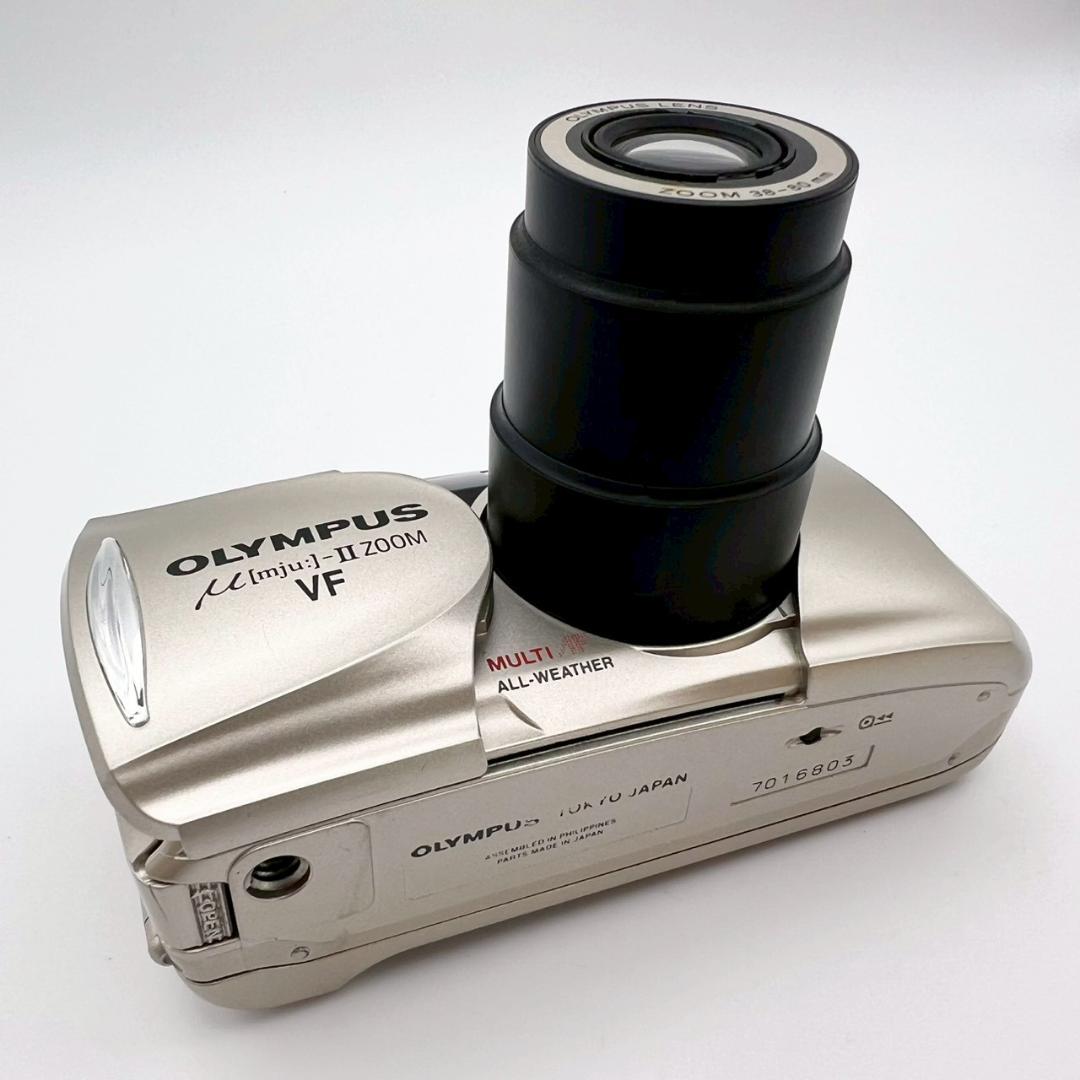 完動品】OLYMPUS μ[mju:]-II ZOOM VF フィルムカメラ - メルカリ