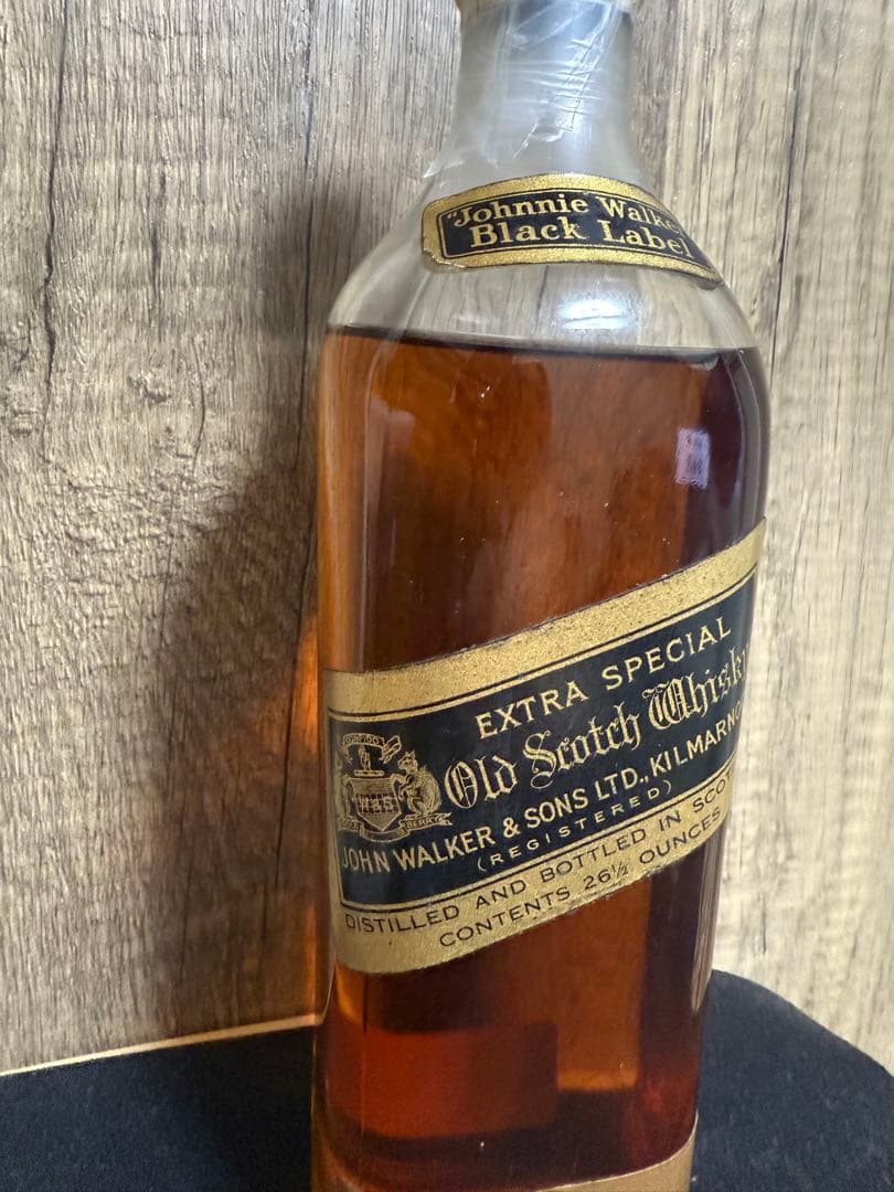 超希少 1950年 栗鼠紋章・コルクキャップ ジョニーウォーカーブラック