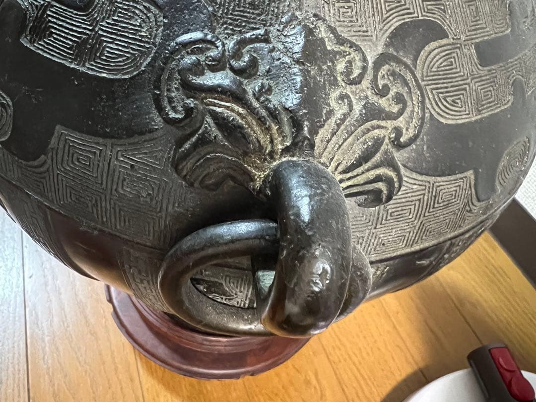 中国銅瓶、骨董、本物 花瓶 壷