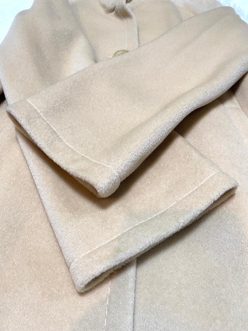 マックスマーラ チェスターコート ロングコート ベージュ 銀タグ 42