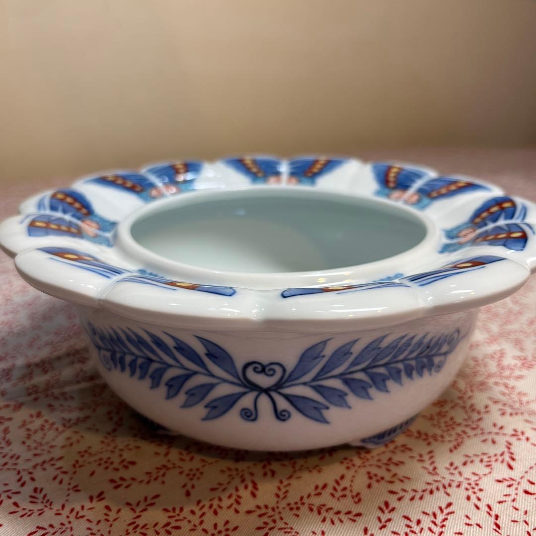 鍋島御庭焼窯 市川光春作「色鍋島蝶文様灰皿」 - メルカリ