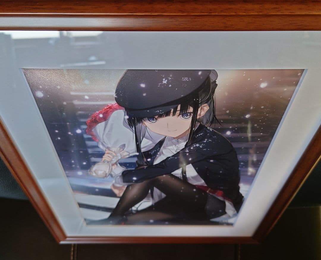 WHITE ALBUM2 「冬馬かずさ」箔押しサイン入り描き下ろし複製原画