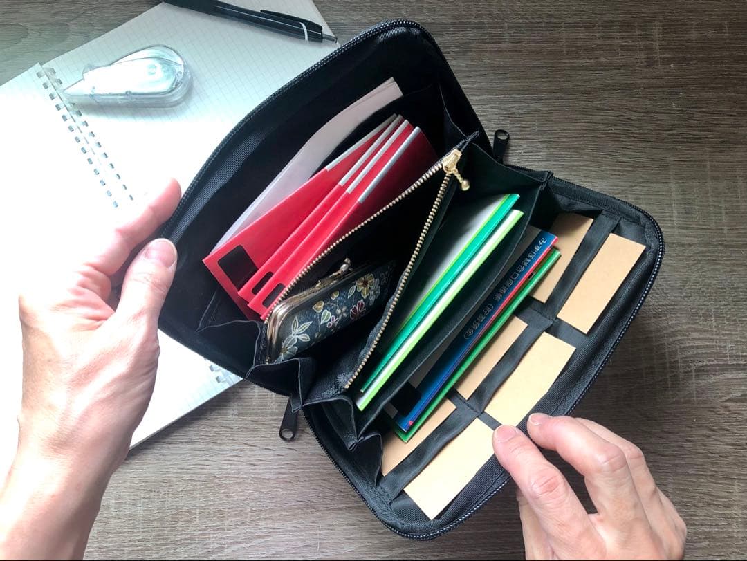 【マルチケース】ミナペルホネン タンバリン charcoal × black