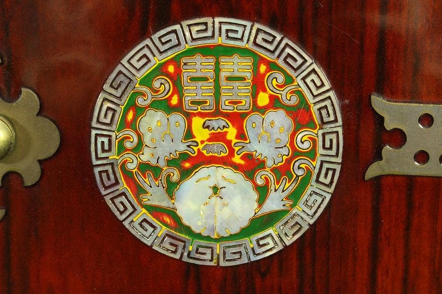 朝鮮 韓国 螺鈿 箱(A846)