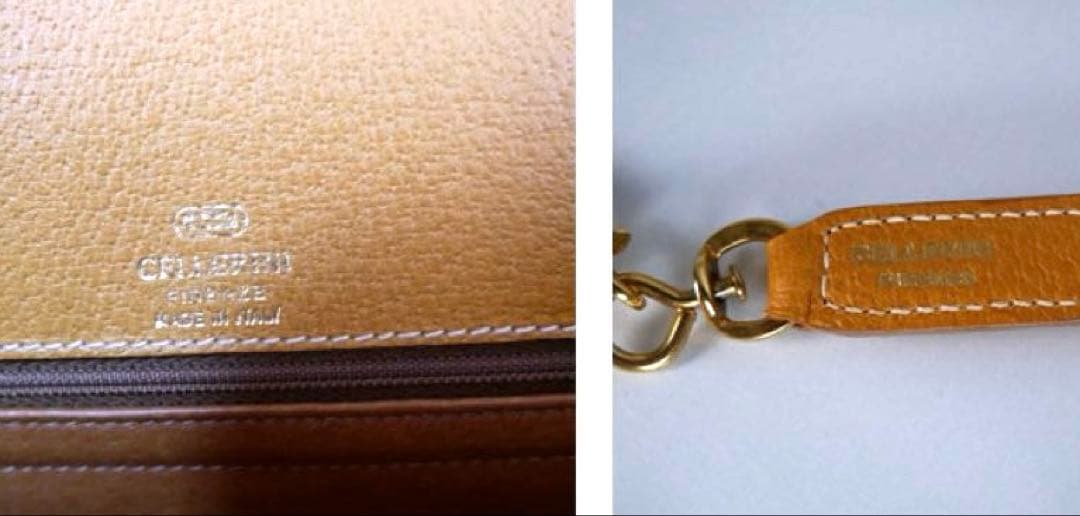 希少美品　Cellerini チェレリーニ　2Wayバッグ　キャメル　ゴールド