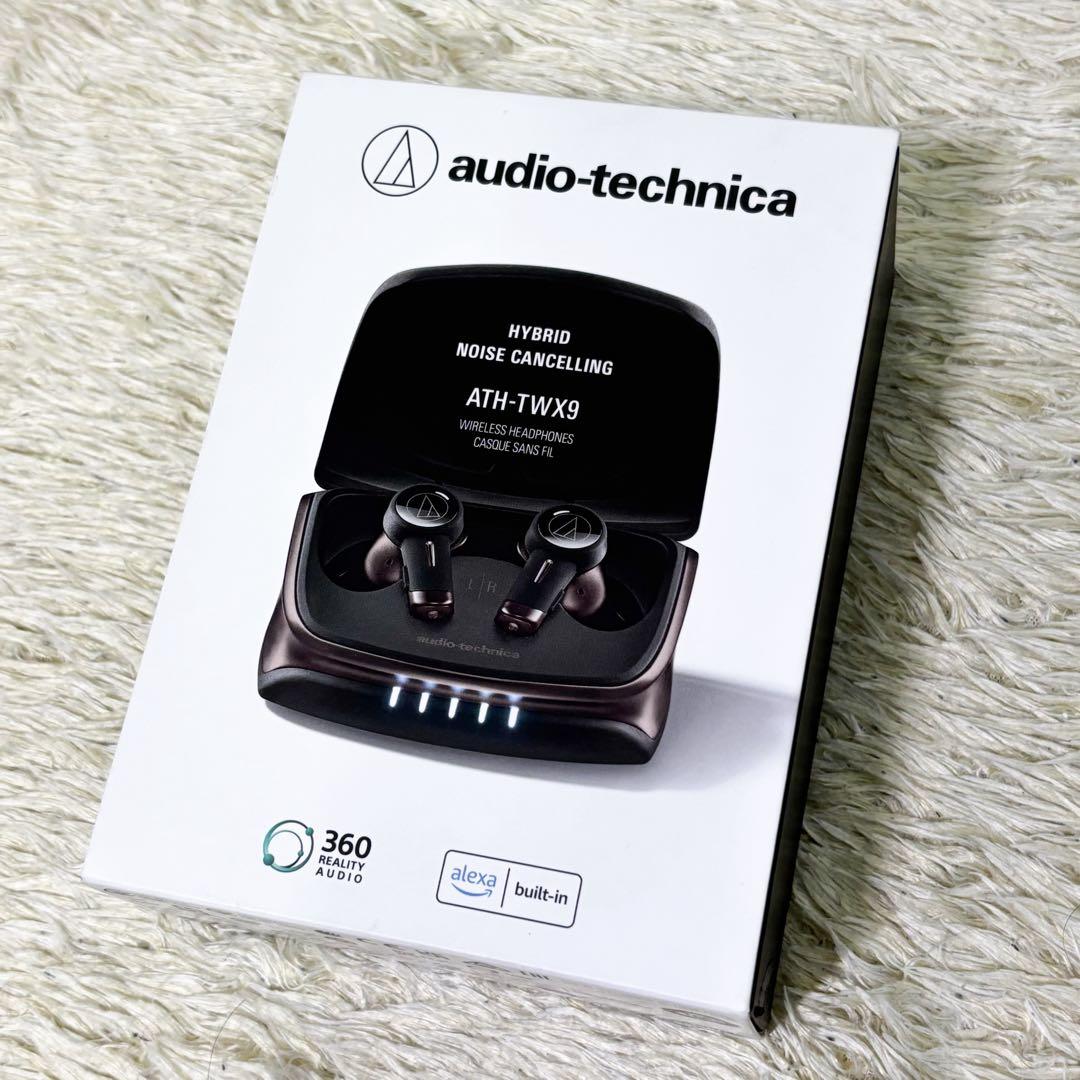 【美品】オーディオテクニカ ワイヤレスイヤホン ATH-TWX9 ブラック 黒 レンタル] audio-technica(オーディオテクニカ) ATH-TWX9 ワイヤレス