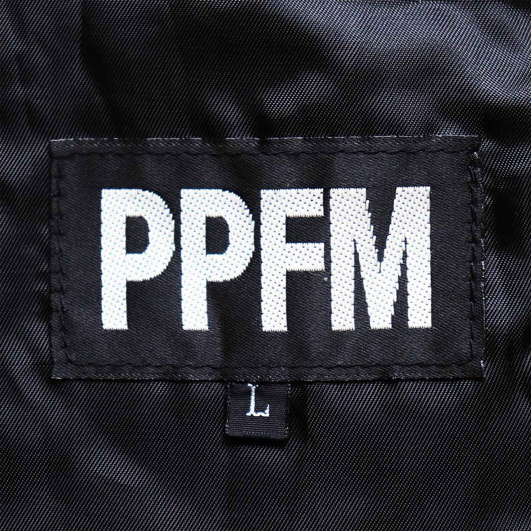 Y2K✨PPFM シングルライダース 羊革 八の字ジップ ギミック ダブルジップ