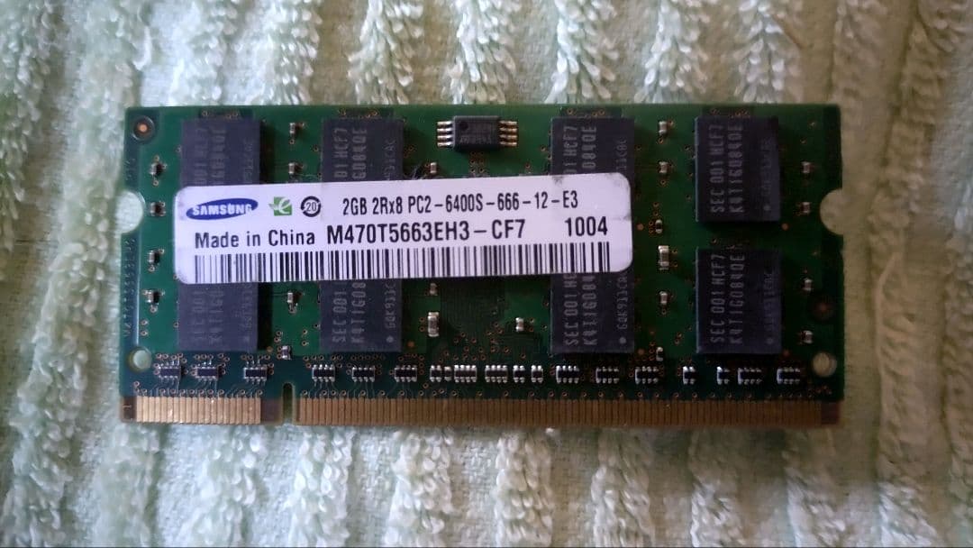 Samsung 2GB DDR2 PC2-6400S メモリー - メルカリ
