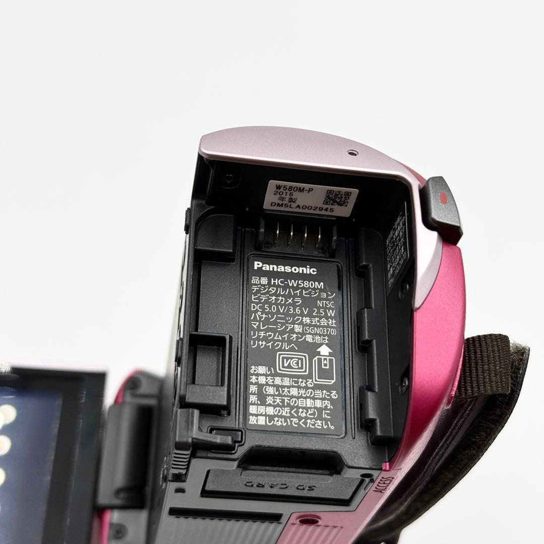 美品】ピンク Panasonic HC-W580M ビデオカメラ 本体 - メルカリ