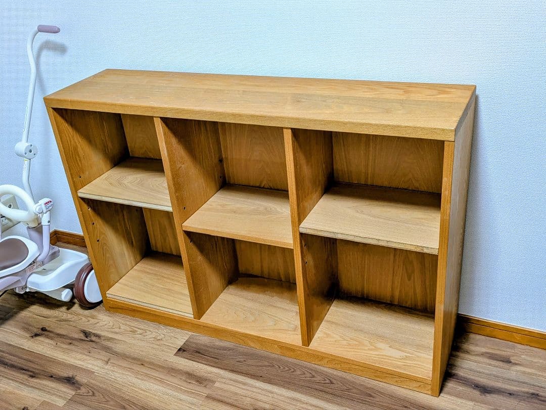 木製オープンシェルフ 6収納スペース 木製オープンシェルフ 6つの収納スペース 木製オープンシェルフ 6収納