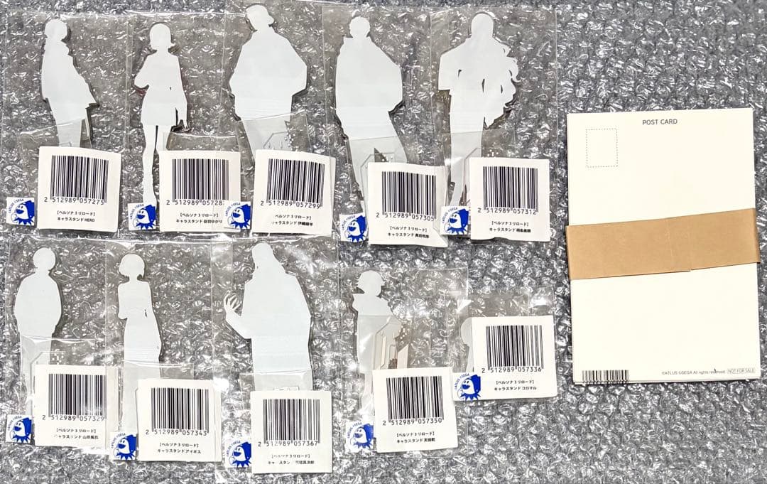 ペルソナ3リロード　ヴィレヴァン　アクリルスタンド 10種類セット+ポストカード
