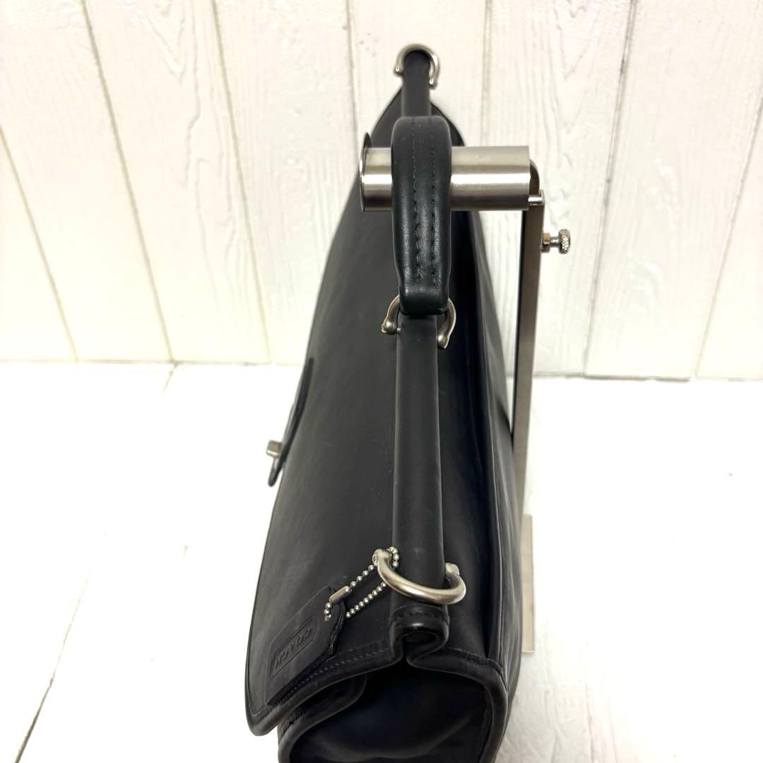 美品 OLD COACH ビジネスバッグ ウィリス ビークマン ターンロック 黒