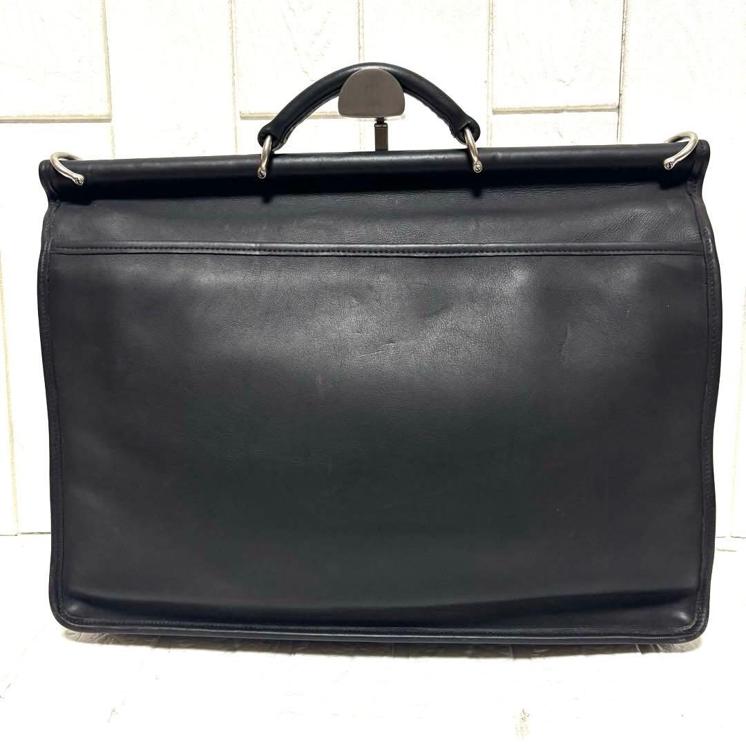 美品 OLD COACH ビジネスバッグ ウィリス ビークマン ターンロック 黒