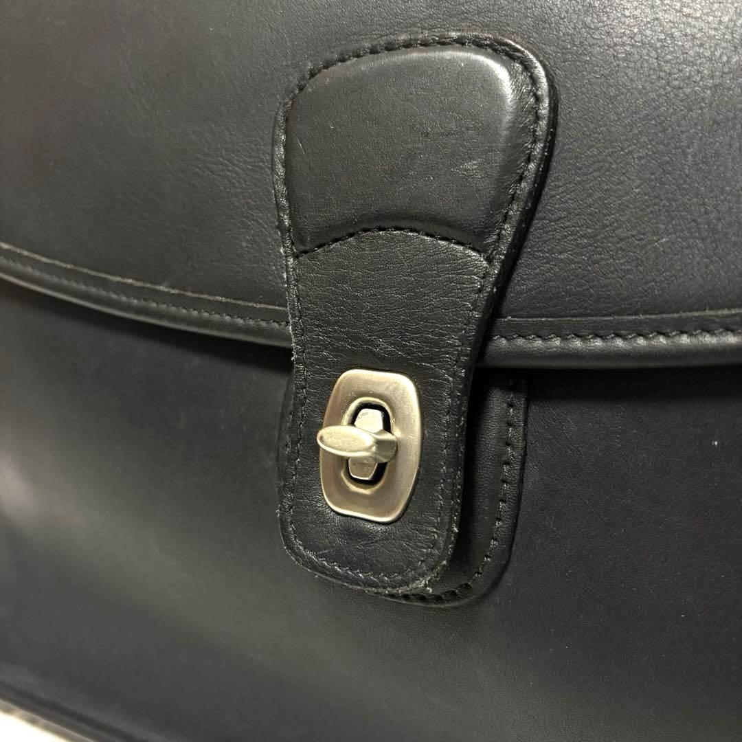 美品 OLD COACH ビジネスバッグ ウィリス ビークマン ターンロック 黒