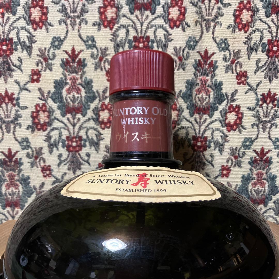 サントリーオールドウイスキー 4000ml 空瓶 非売品 オブジェ 台座付き