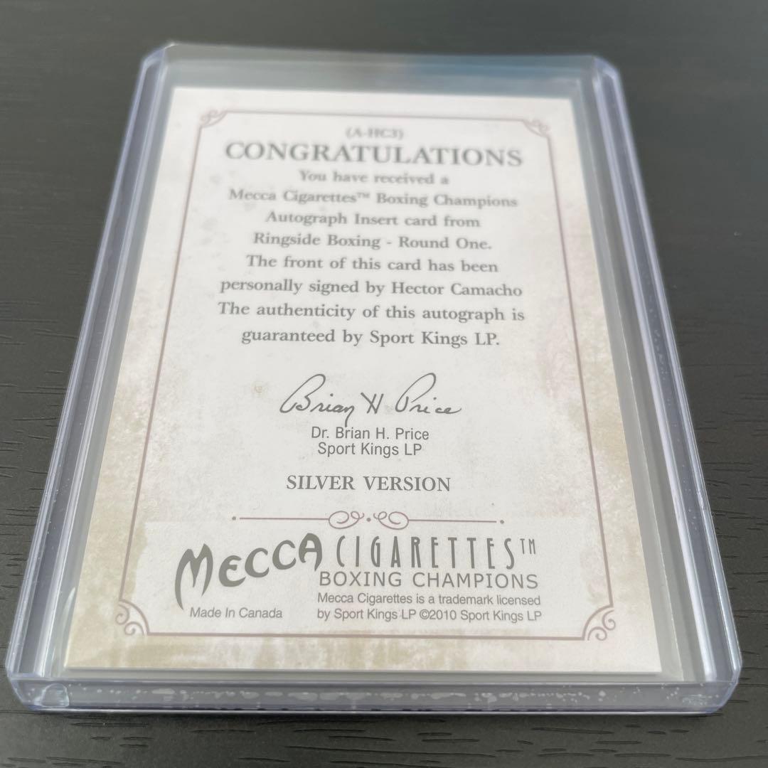 hector camachoカマチョ 直筆サインカード インスクリプション入り