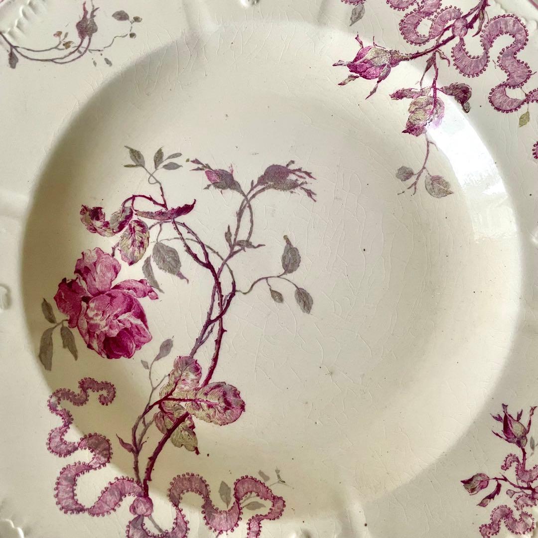 ぐ*る様 【希少レア美品】ジアン ヴェルサイユプレート ローズリボン