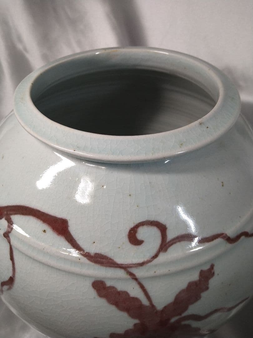 希少品】李朝高麗 廣州窯 白磁 辰砂 壺 工芸品 美品 - メルカリ
