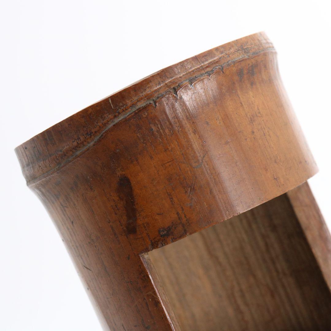 楽只軒 松尾宗五 竹花入 C752 DD