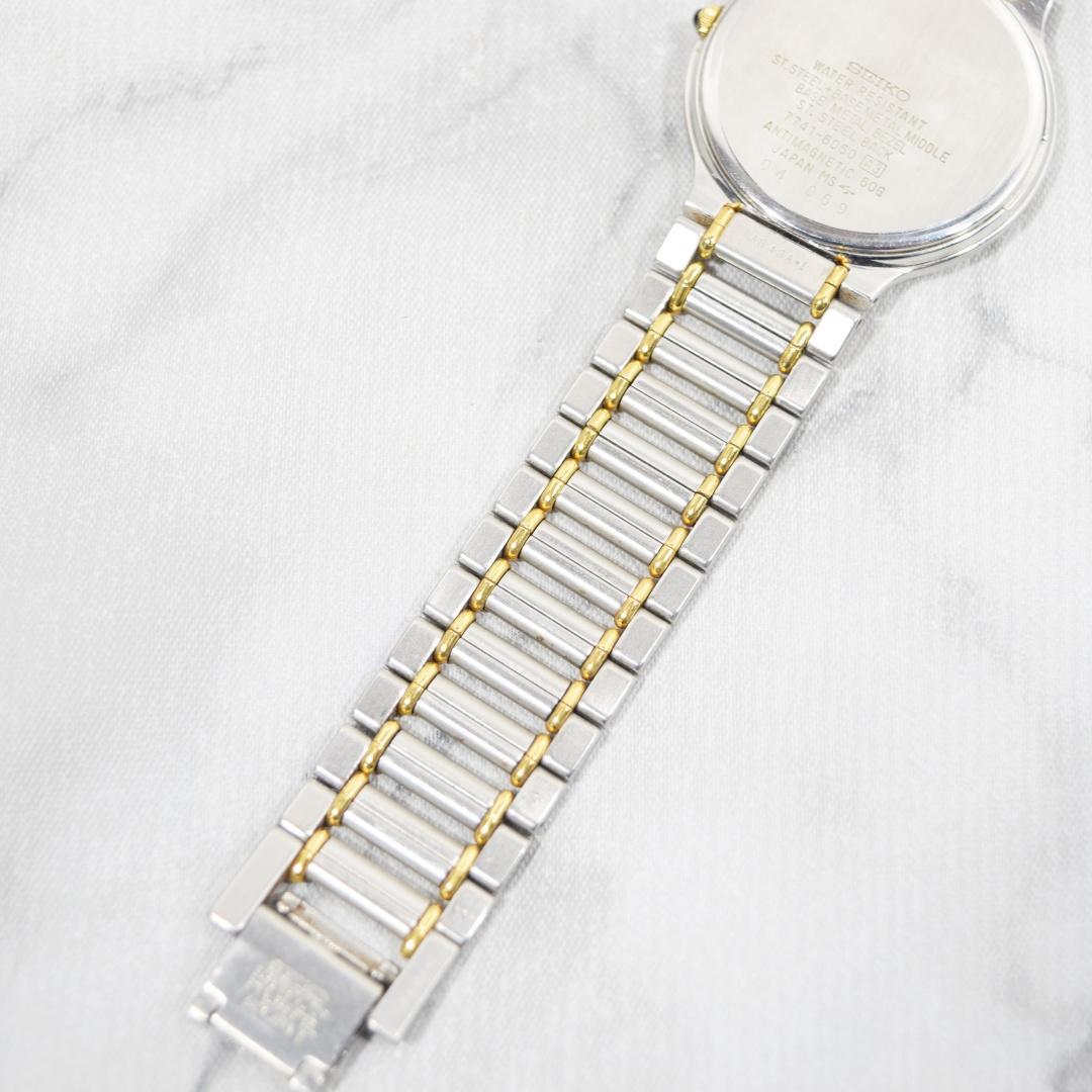 [美品 箱付] 1990年製 SEIKO セイコー ドルチェ メンズ 新品電池