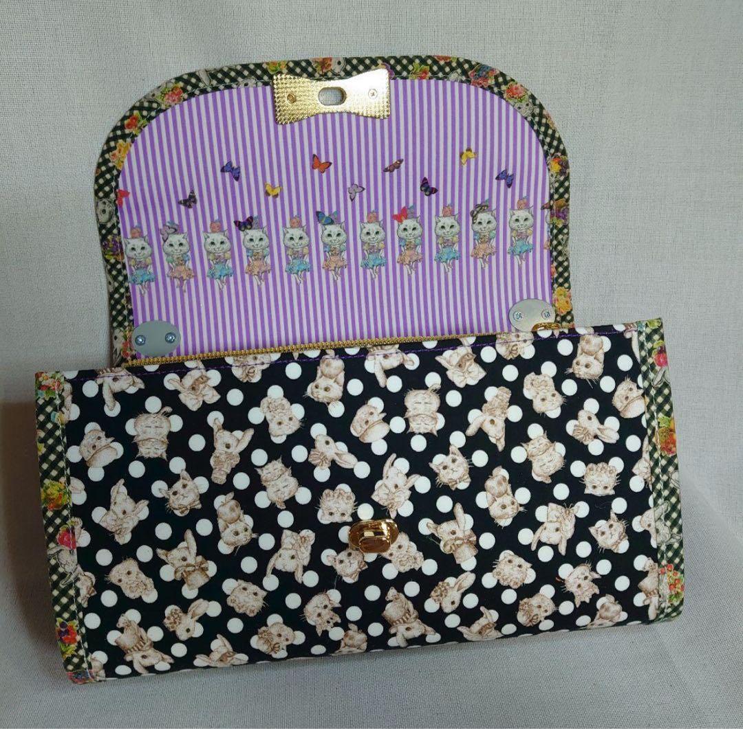 ★ ハンドメイド がま口 蛇腹バッグ ジョリーフルール マイリトルテイラー