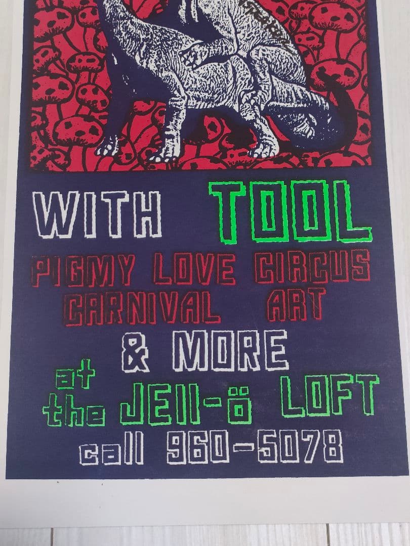 TOOL GREEN JELLO サイン入り ポスター 1991トゥール