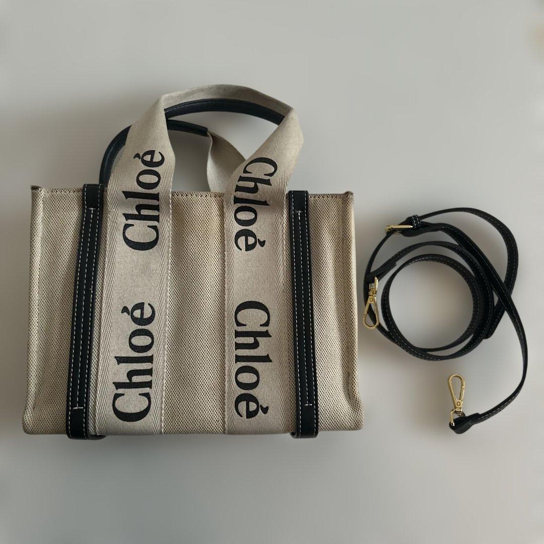 Chloe woodyスモール トートバッグ