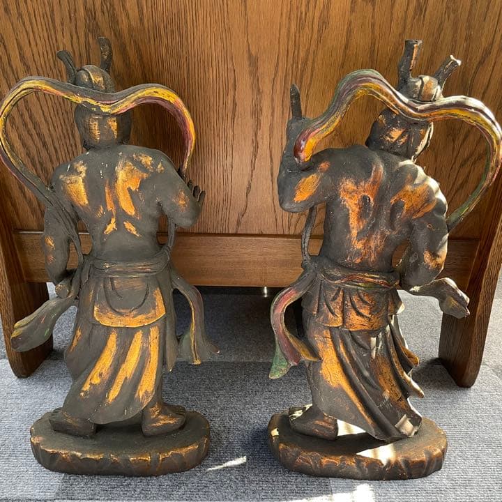 金剛力士像（仁王像）阿形・吽形 一対セット（高さ12cm）｜邪気払い