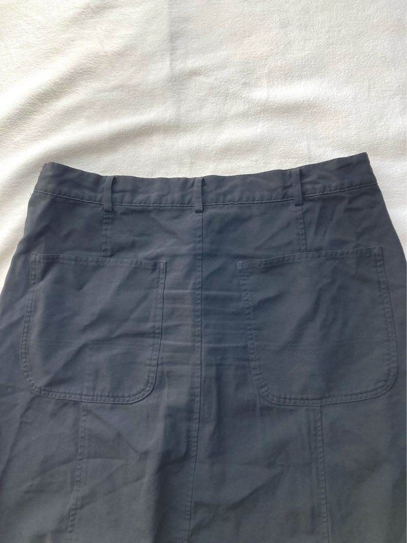 ブラック・コムデギャルソン ポリ縮 サルエルパンツ ブラック サイズL 美品