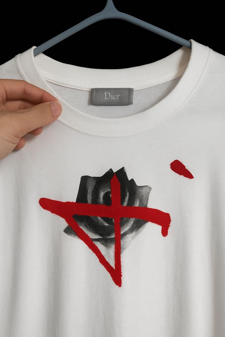Dior ホワイト Tシャツ グラフィックプリント