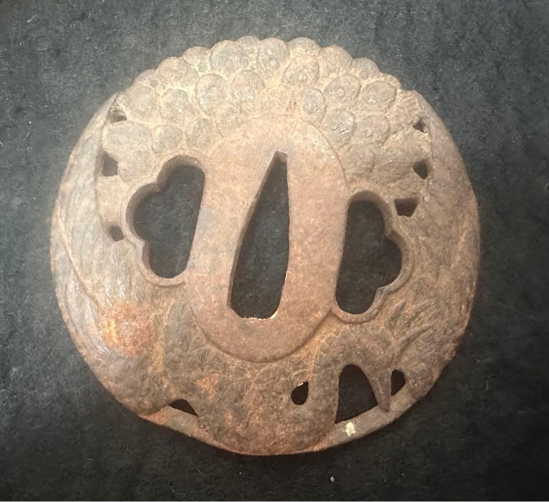 日本刀鐔 まとめ10枚　鍔 越前 武州正恒 刻印 竜 鳳図刀装具 時代物E267