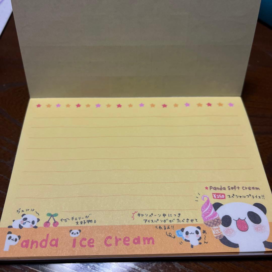 平成レトロ メモ帳 パンダアイスクリーム - メルカリ