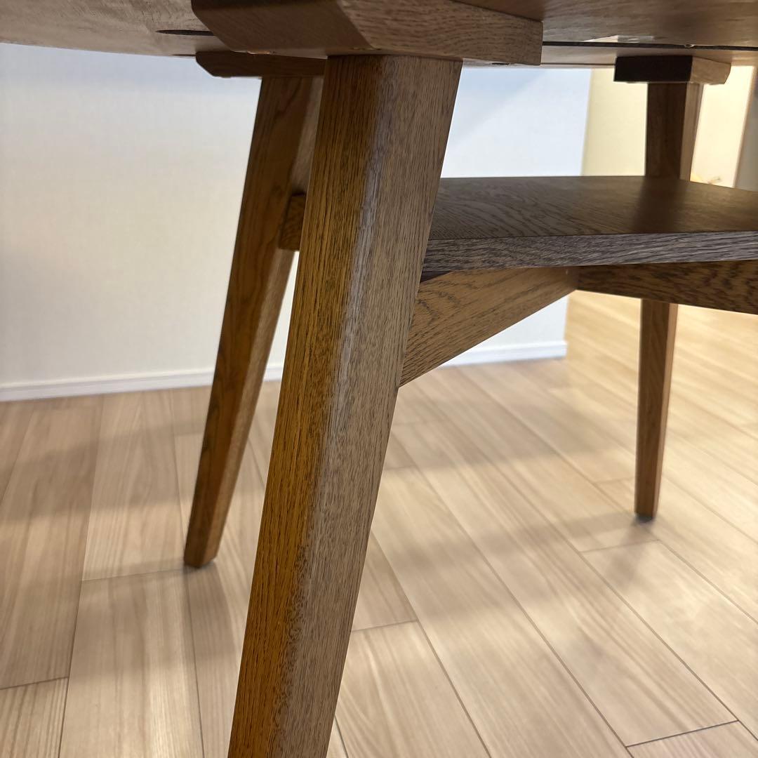 きのこ unico ADDAY ラウンドダイニングテーブル