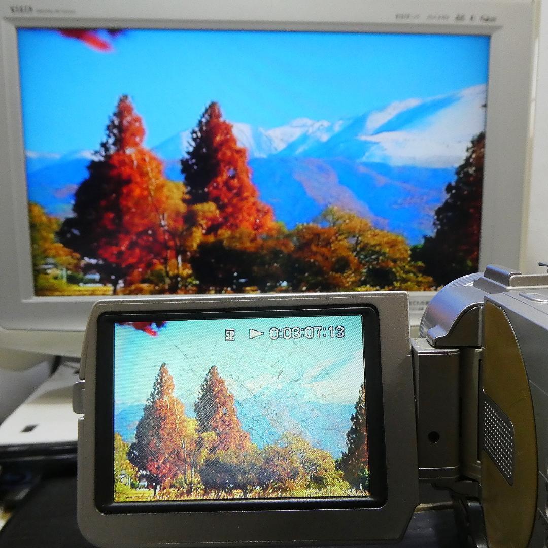 動作品ソニー DCR-TRV10 Mini DVビデオカメラDVDダビングに最適