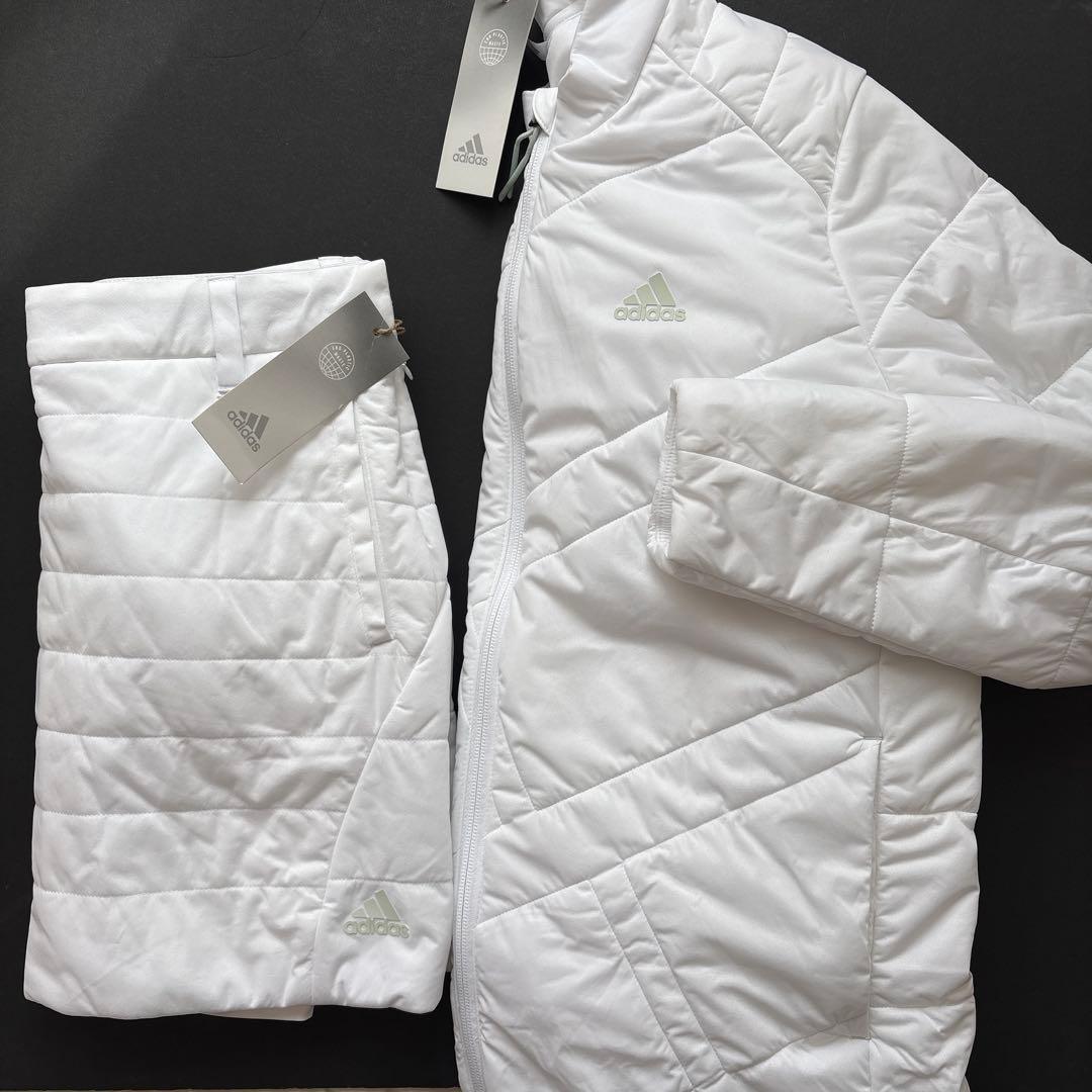 早い者勝ち‼️ 新品　即日発送　アディダスゴルフ　女性　中綿セットアップ　白