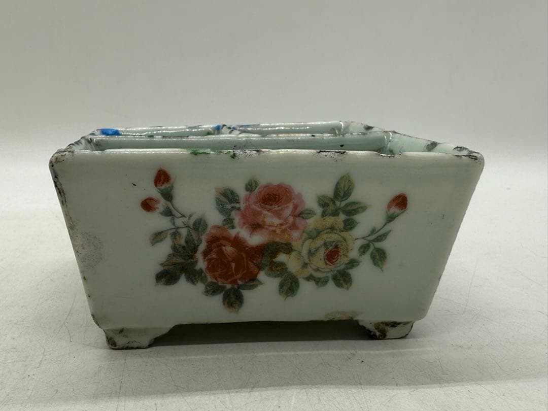 中国　民国期　粉彩　水滴　庚申年馬豊泰作　送料込み251119